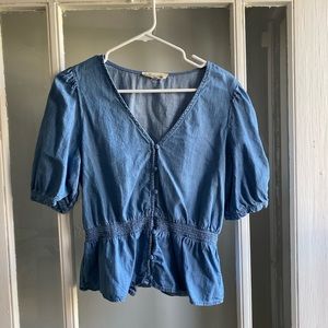 Madewell Denim Blouse.
